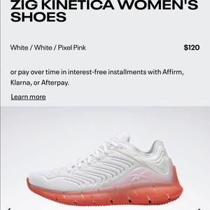 NWOB REEBOK ZIG KINETICA TRAINER SHOE